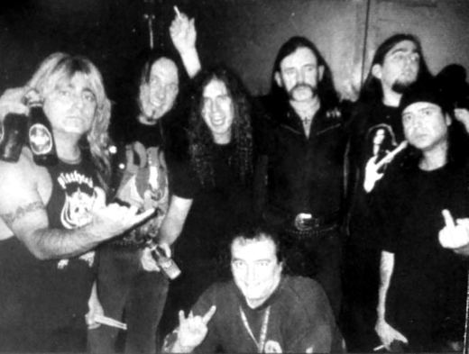 Silver Fist con miembros de Motörhead, junto a Lemmy Kilmister